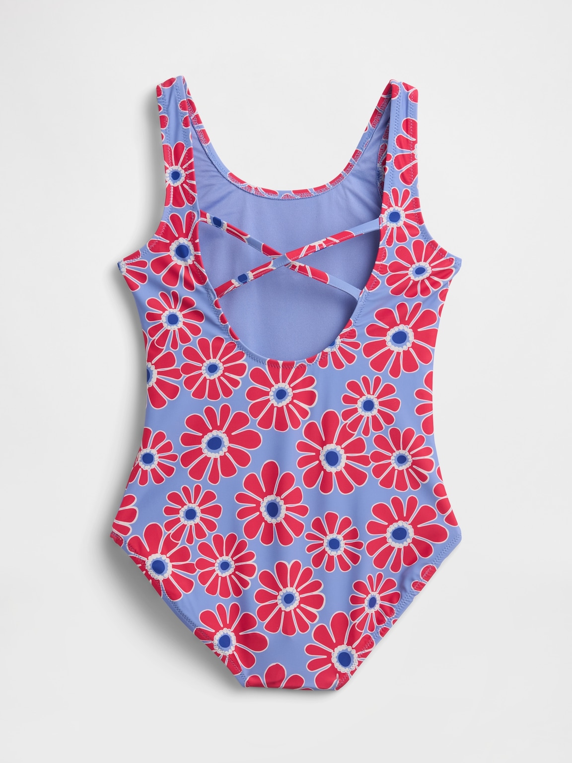 Kids Cross-Back One-Piece Swimsuit