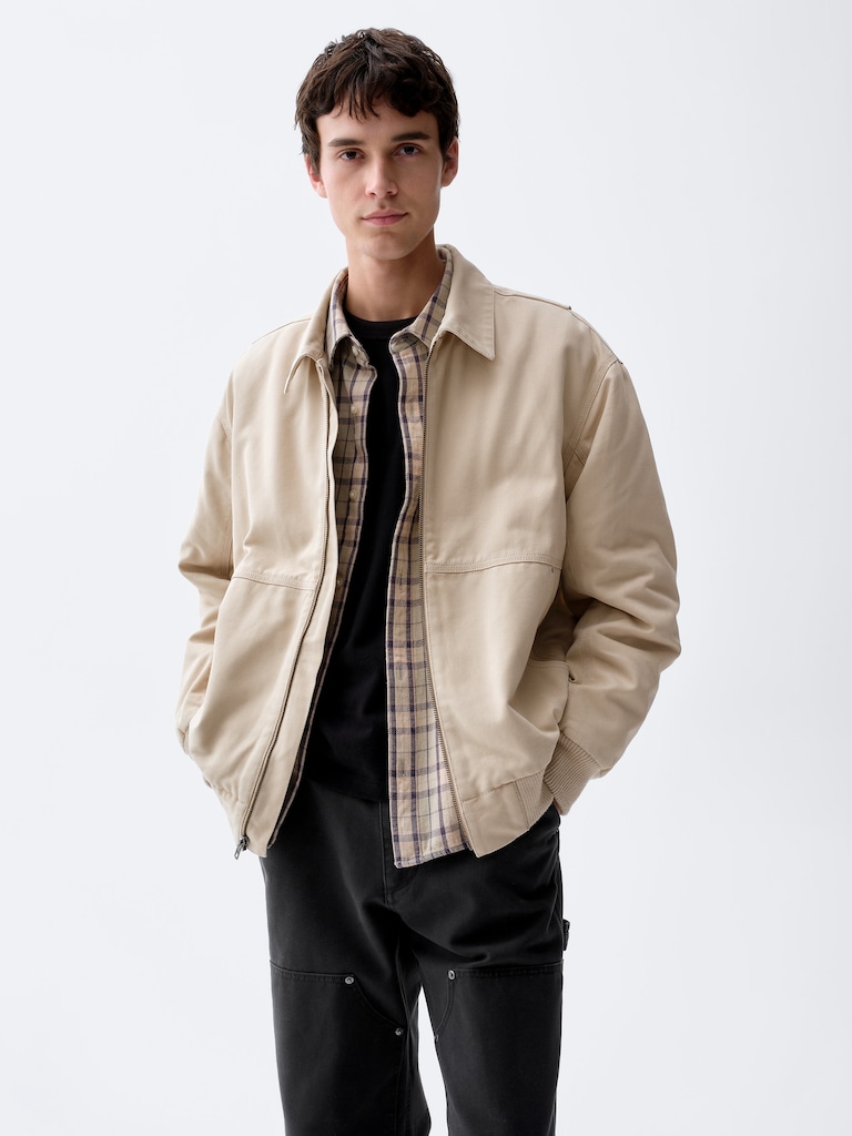 Canvas Bomber Jacket
