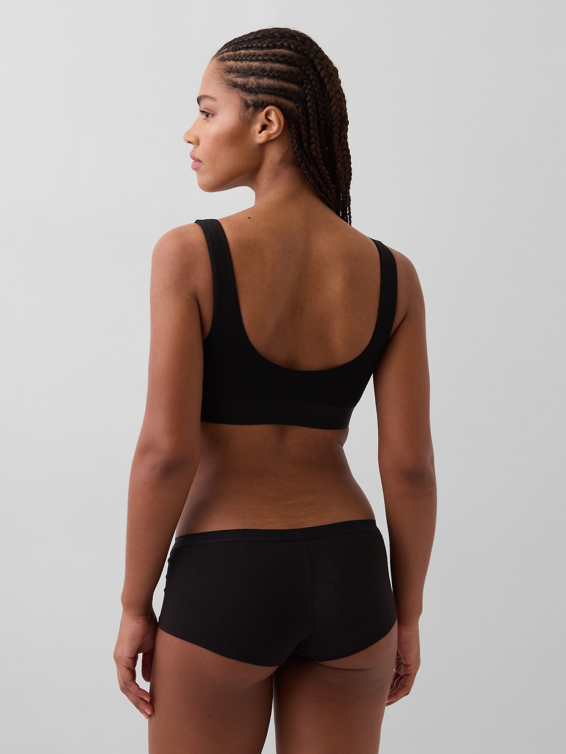 Organic Stretch Cotton Gap Logo Bralette