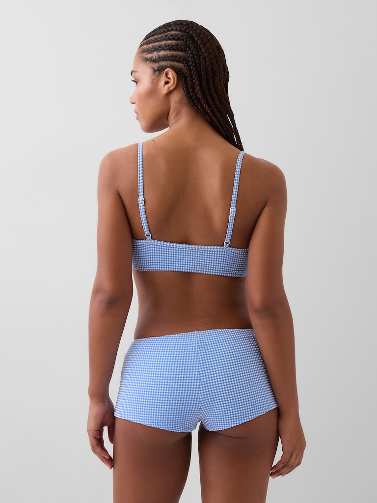 Rib Scoop Neck Bikini Top