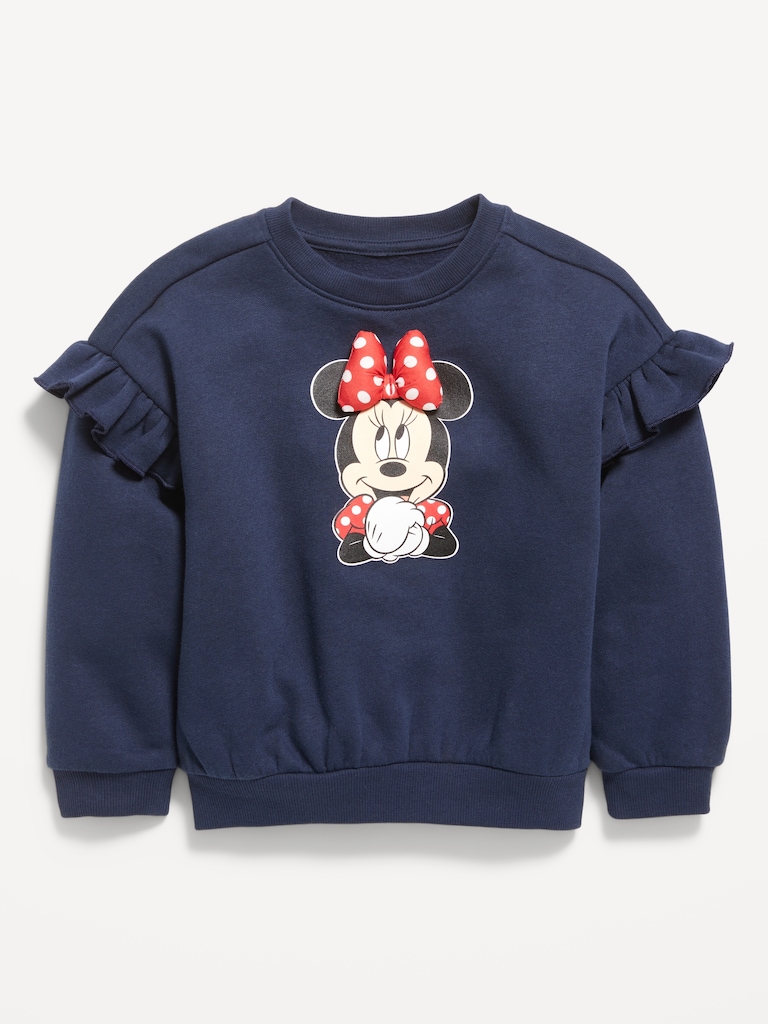 Old Navy x Disney Minnie Mouse Graphic Ruffle-Sleeve Sweatshirt for Toddler Girls
