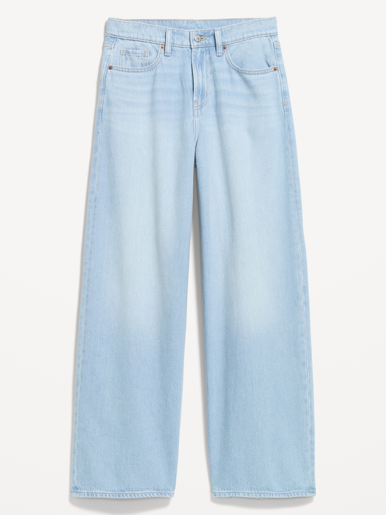 High-Waisted Baggy Wide-Leg Jeans