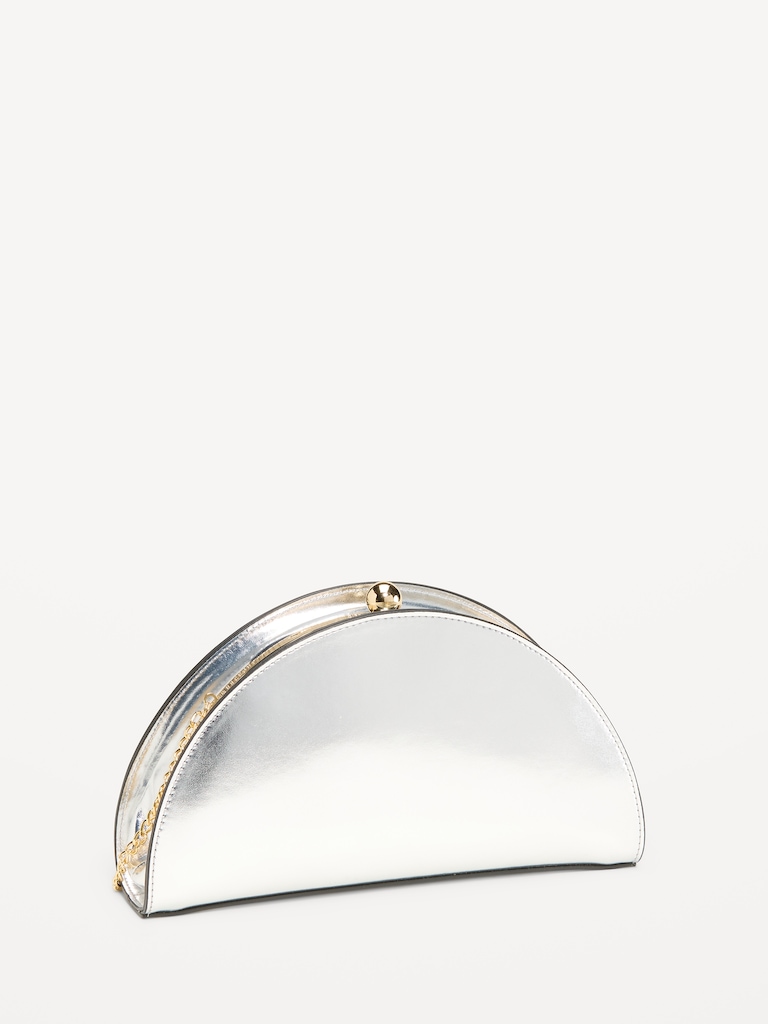 The Occasion by Old Navy Half-Moon Clutch