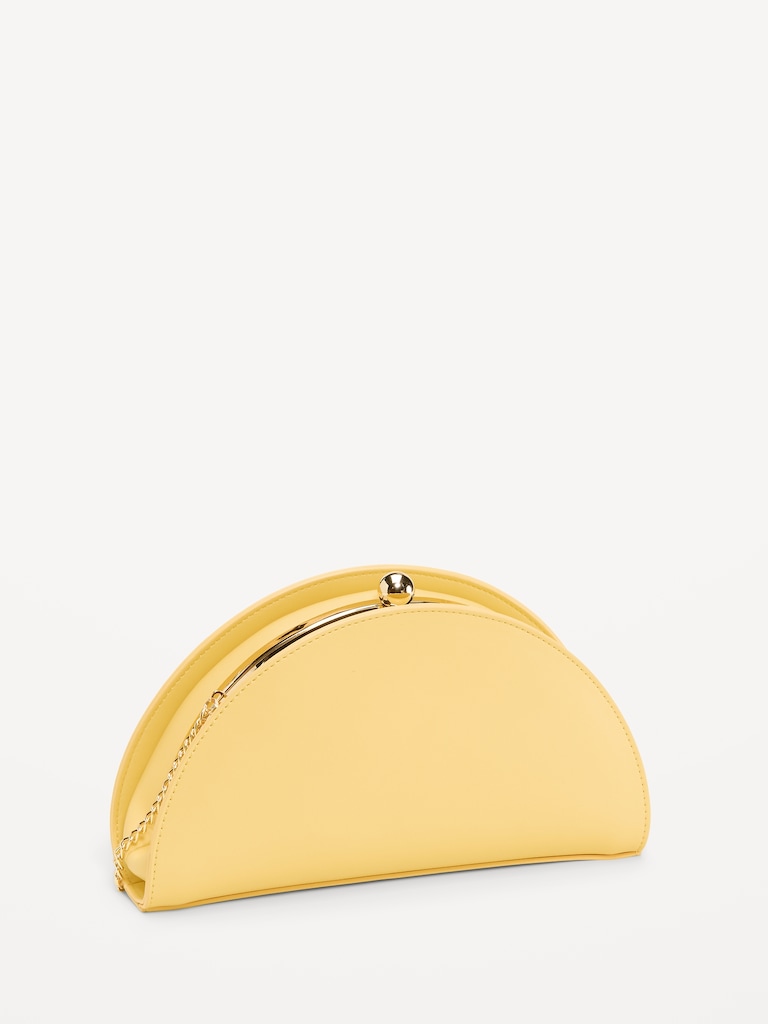 The Occasion by Old Navy Half-Moon Clutch
