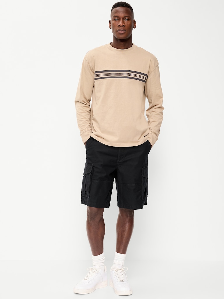 90's Loose Lived-In Cargo Shorts -- 10-inch inseam