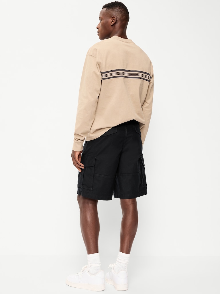 90's Loose Lived-In Cargo Shorts -- 10-inch inseam