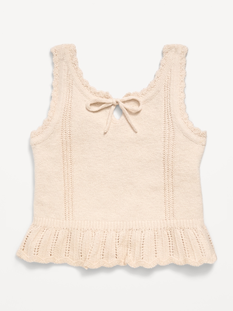 Sweater-Knit Tank Top for Girls