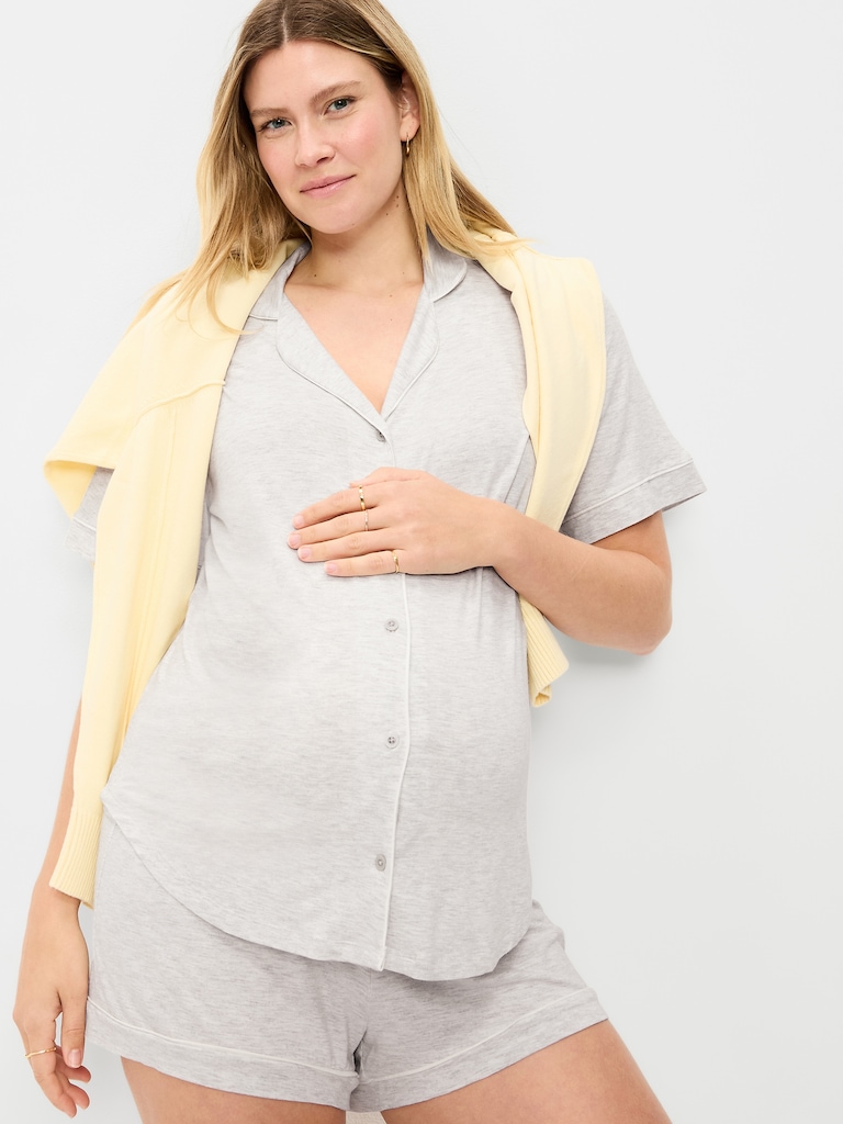 Maternity Classic Pajama Short Set