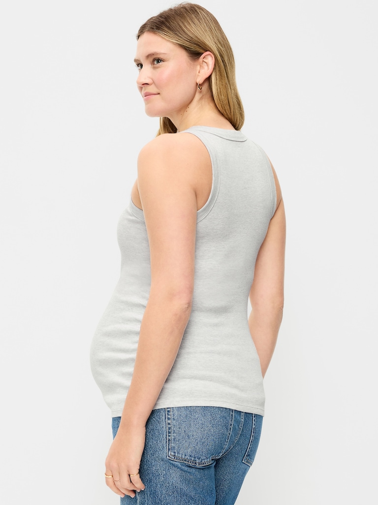 Maternity High-Neck Tank Top
