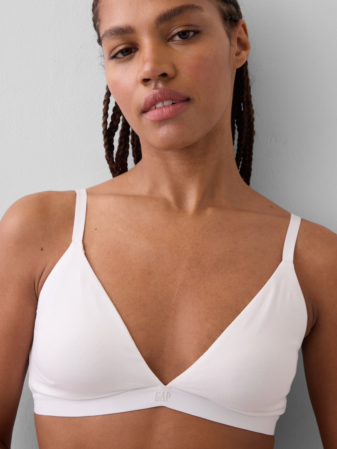 Organic Stretch Cotton Triangle Bra