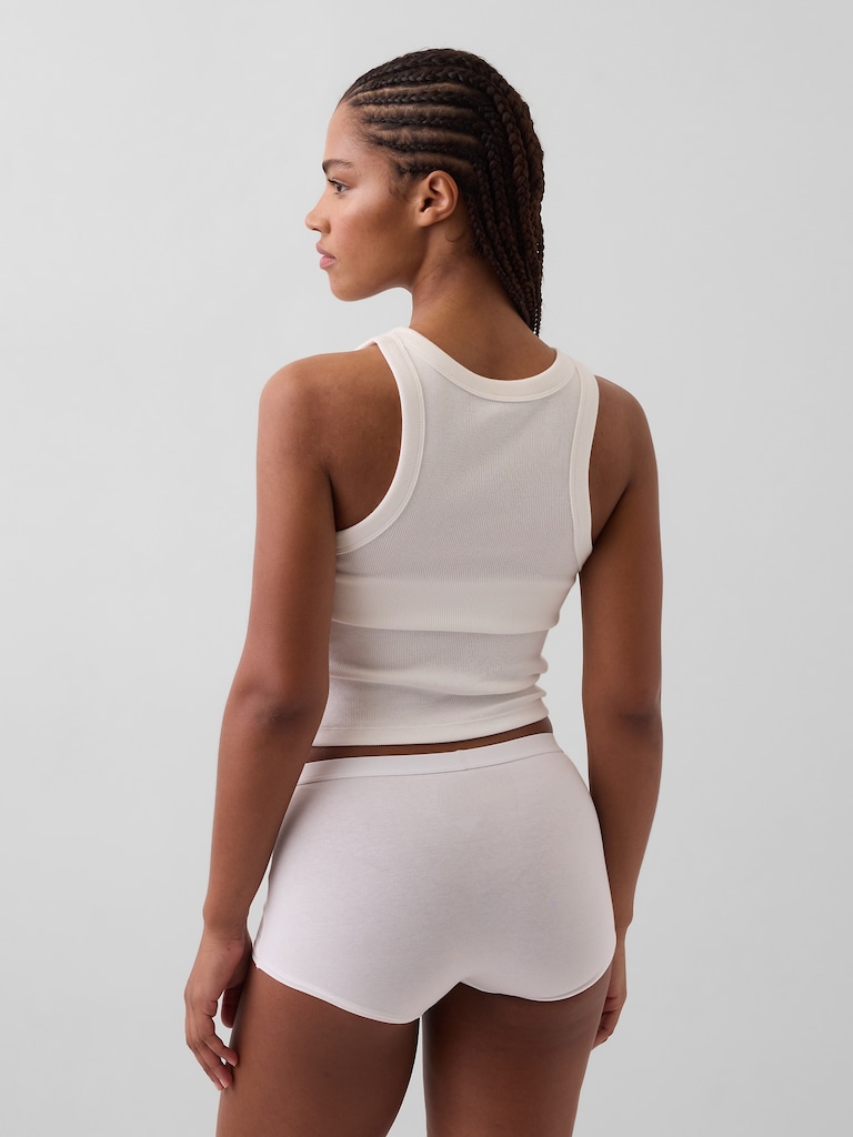 Organic Stretch Cotton High Rise Shorty