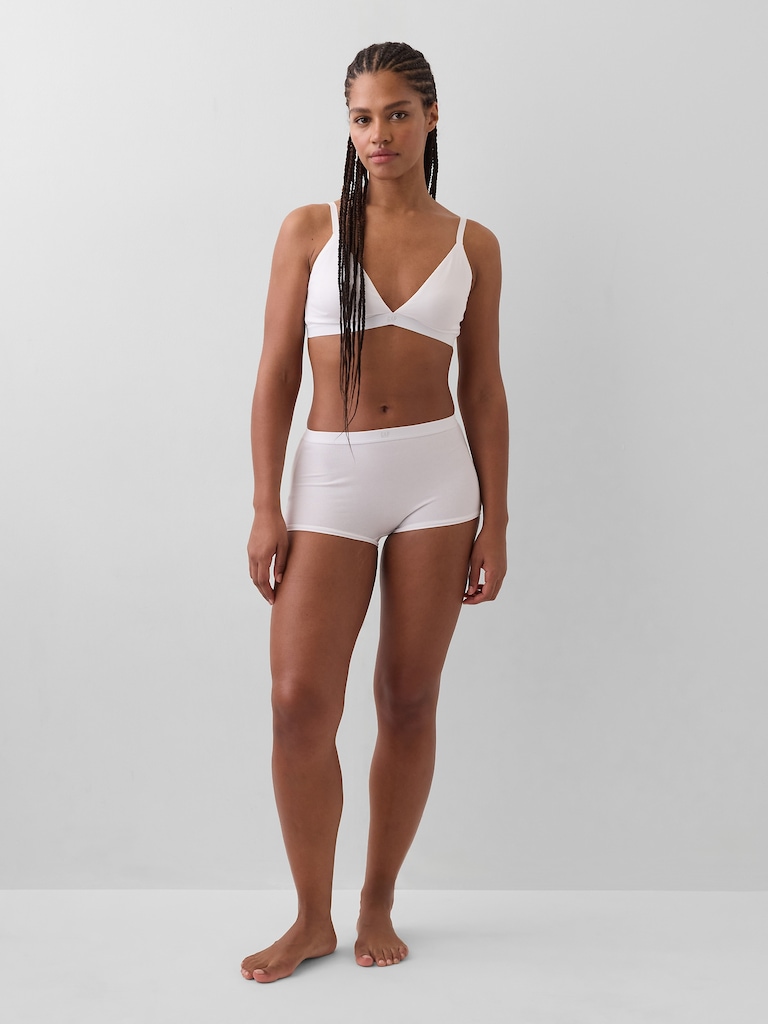 Organic Stretch Cotton High Rise Shorty