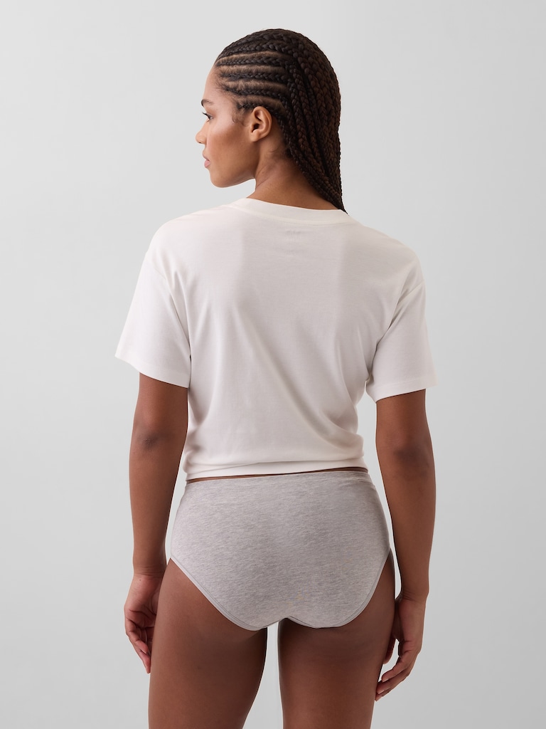 Organic Stretch Cotton High Rise Bikini