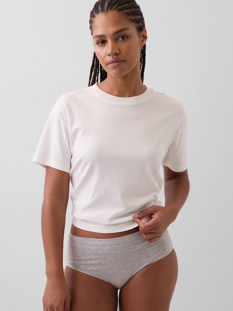 Organic Stretch Cotton High Rise Bikini