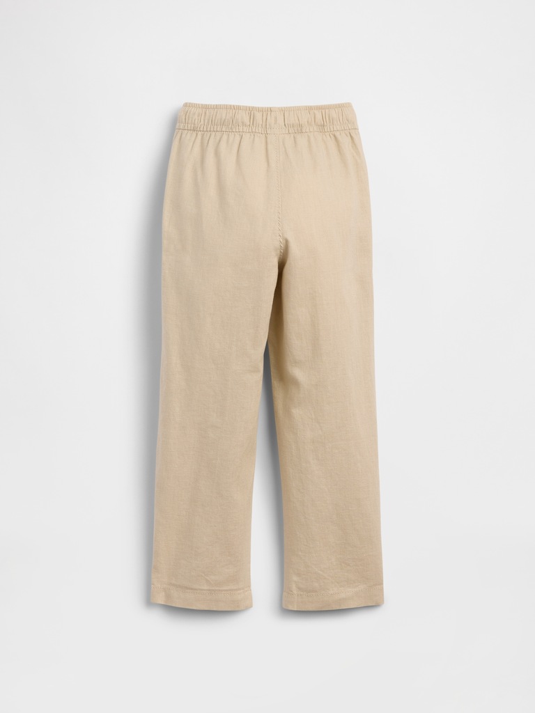 babyGap Pull-On Tapered Linen-Blend Pants
