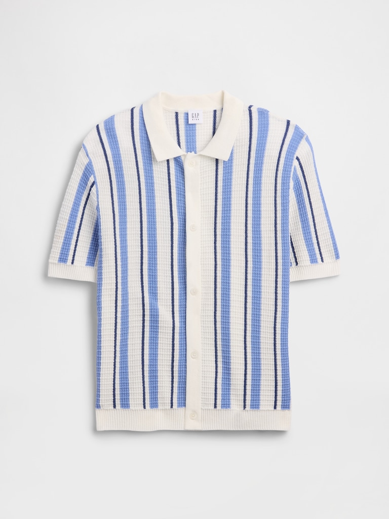 Kids Relaxed Textured Sweater Shirt