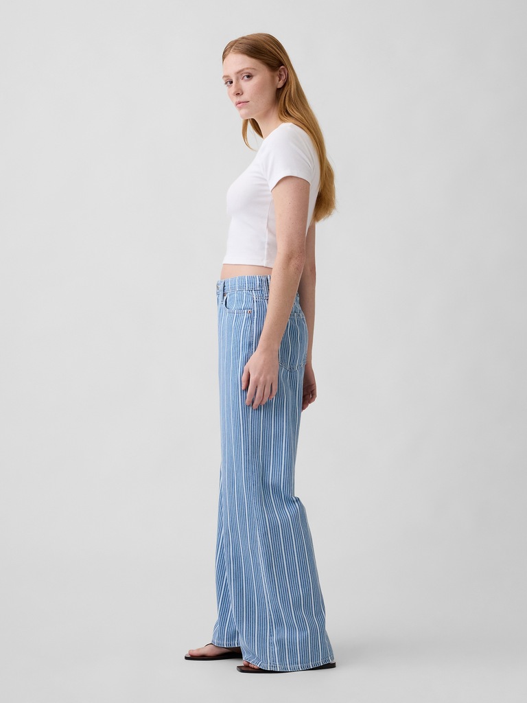 Mid Rise SuperLight Wide-Leg Jeans