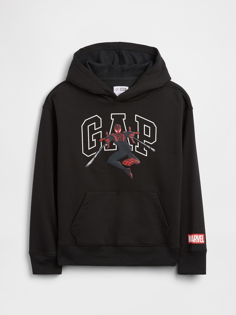 GapKids Marvel Miles Morales Relaxed Logo Hoodie