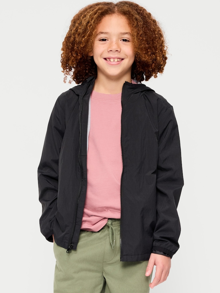 Water-Resistant Zip-Front Jacket for Boys