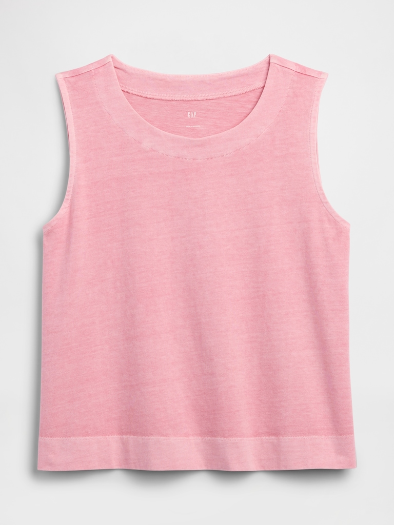 Crewneck PJ Shell Tank Top