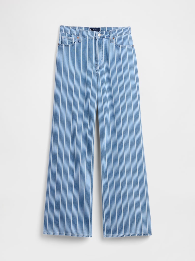 Mid Rise SuperLight Wide-Leg Jeans