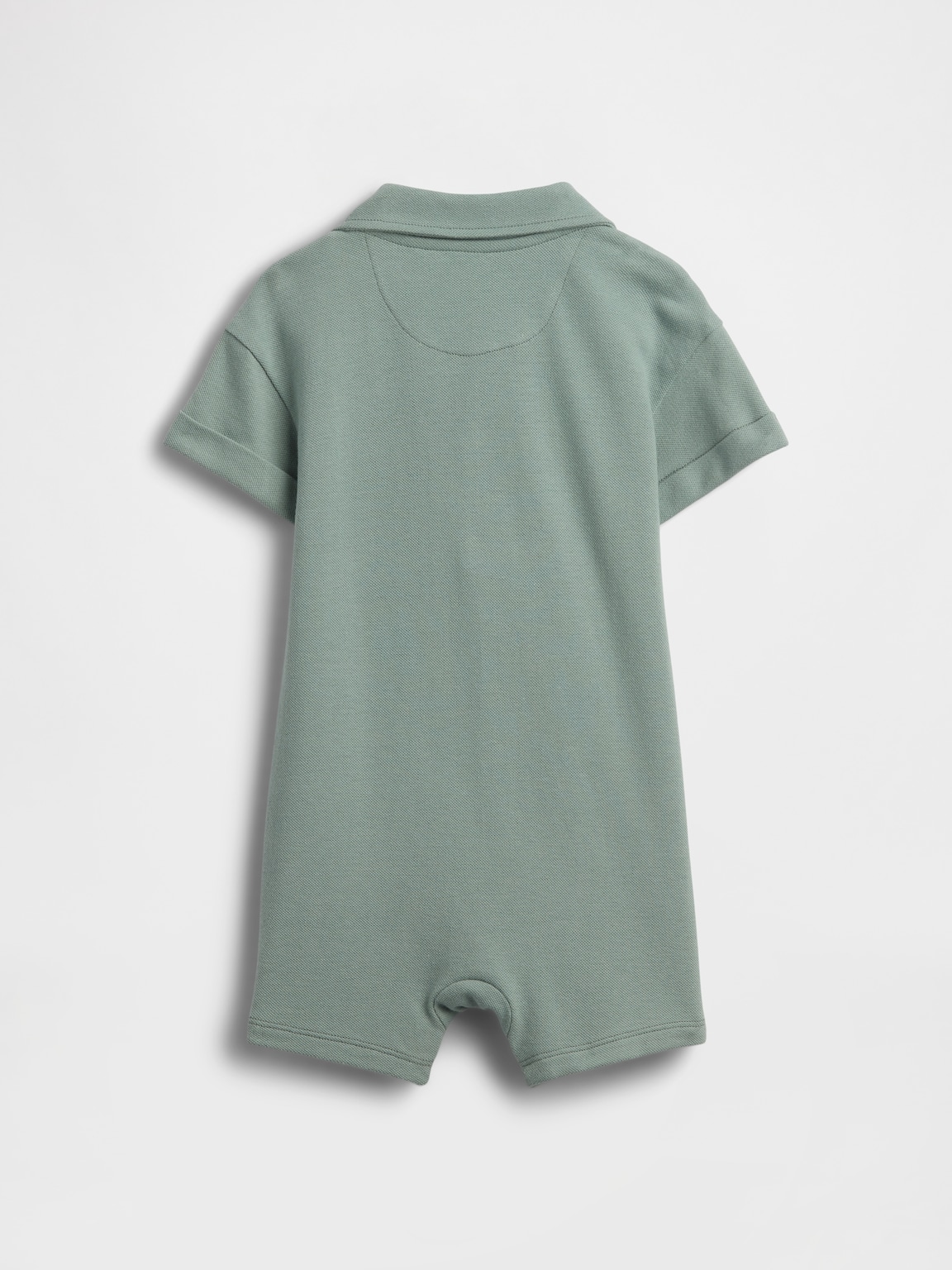 Baby Pique Polo Shorty One-Piece