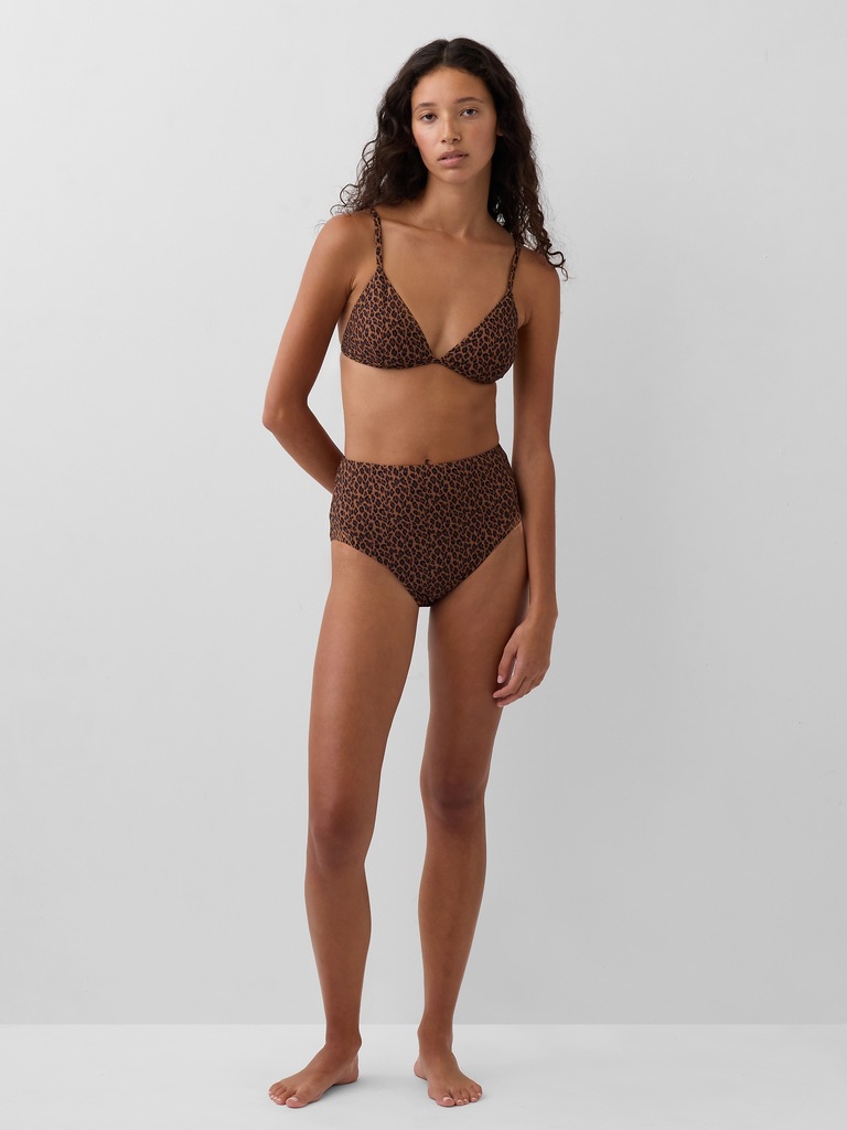 Bas de bikini à taille haute