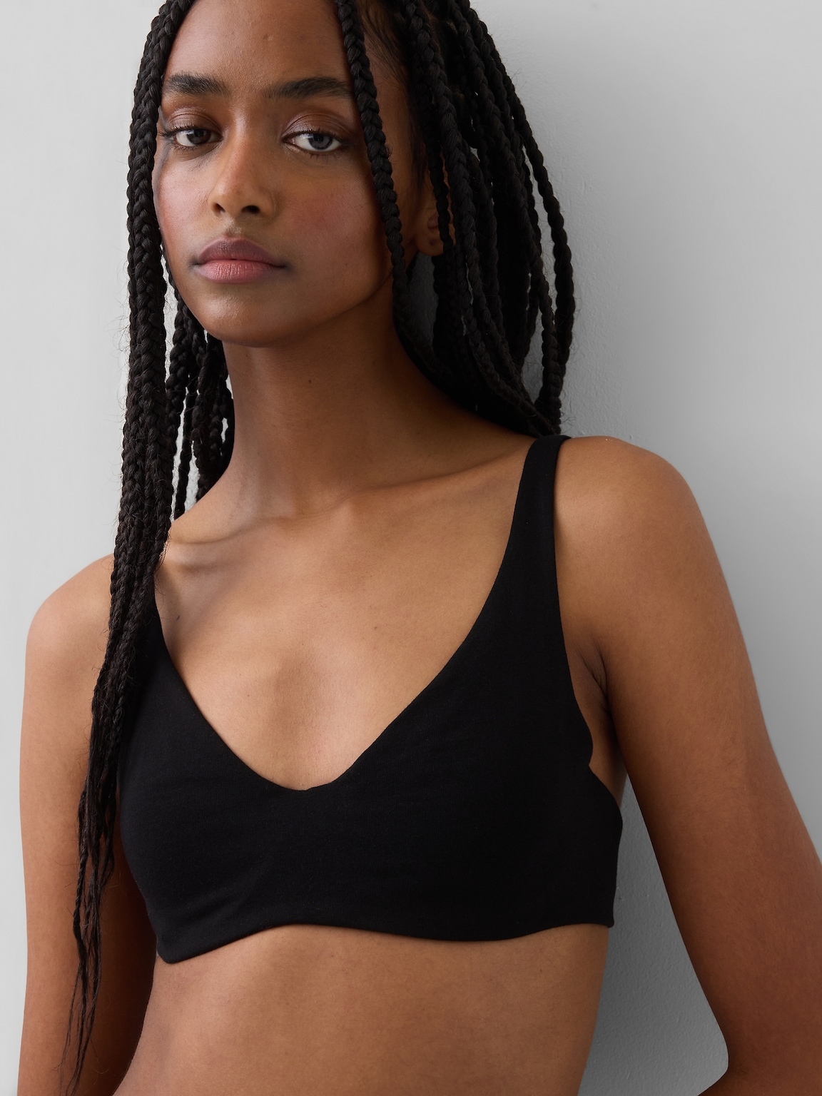 Organic Stretch Cotton Unlined Bra