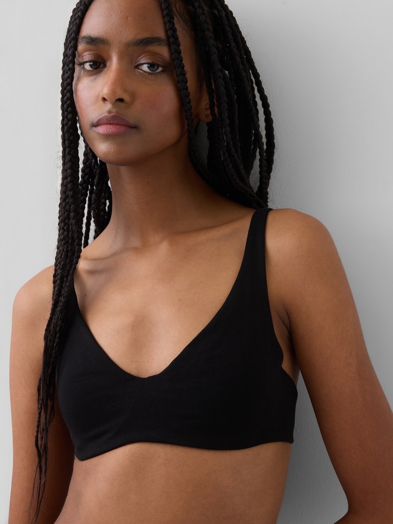 Organic Stretch Cotton Unlined Bra