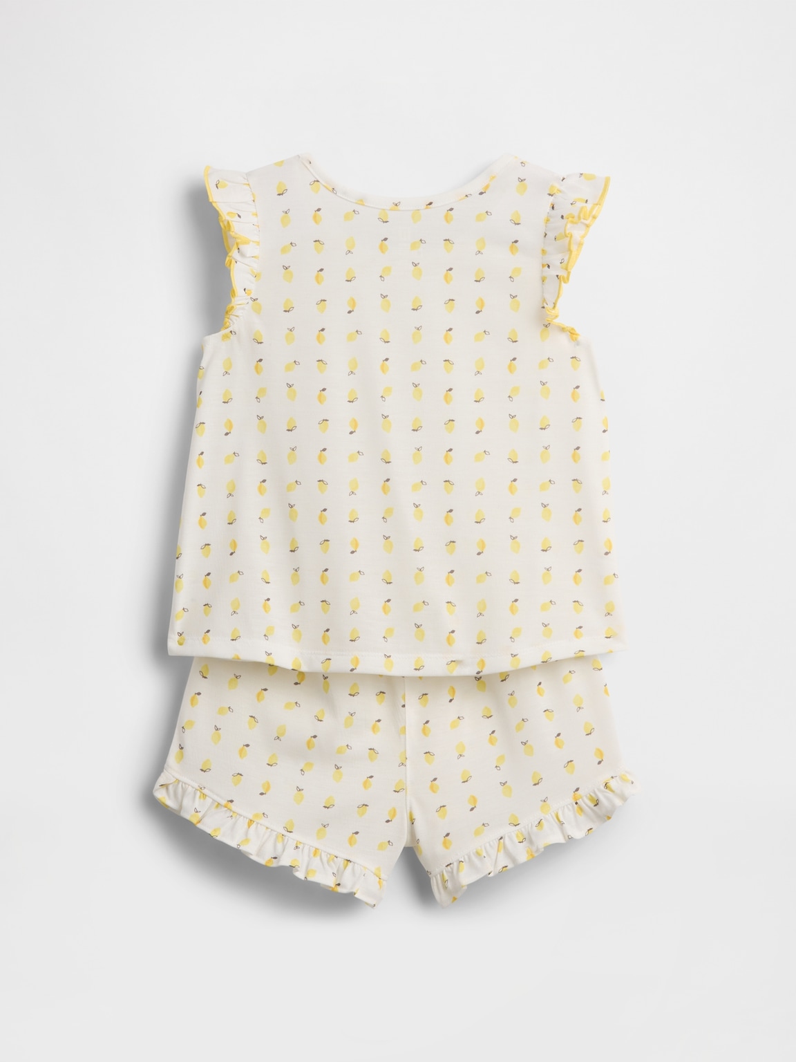 Baby & Toddler Recycled Ruffle Fruit PJ Short Set