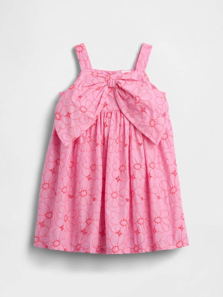 Baby & Toddler Floral Eyelet Bow Dress