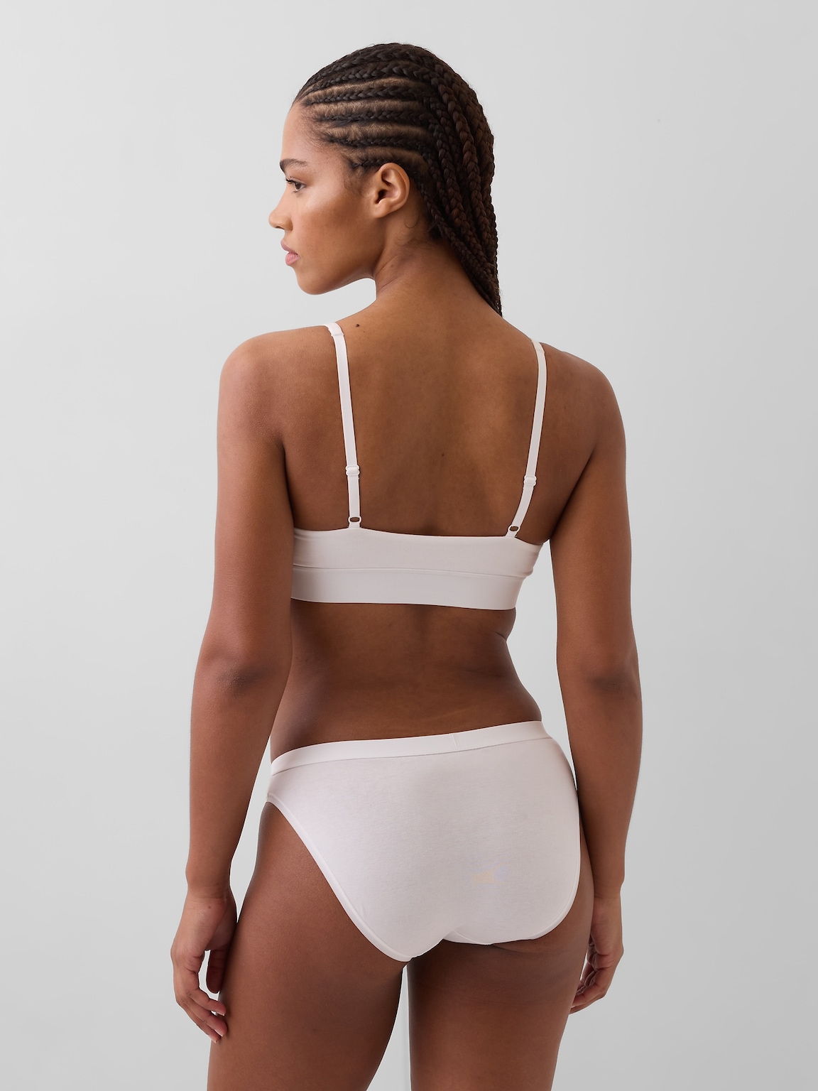 Organic Stretch Cotton Logo Bralette