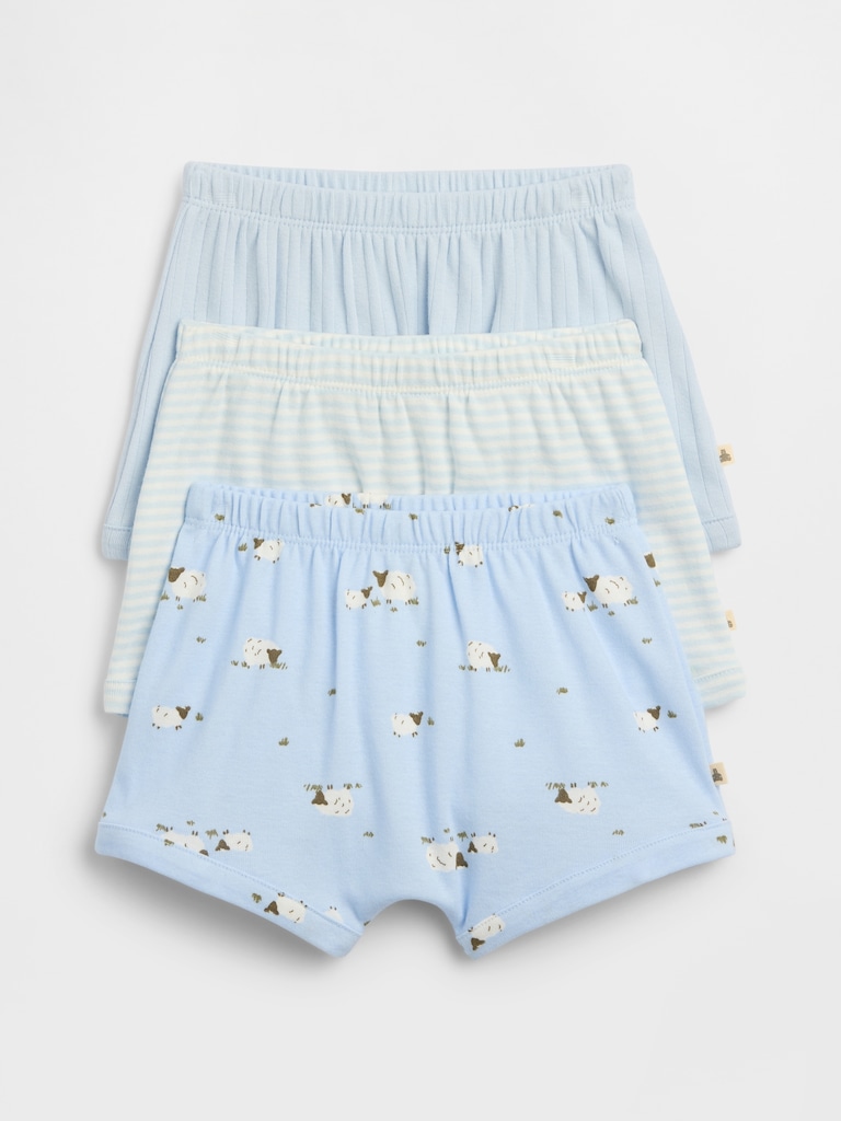 Baby Pull-On Shorts (3-Pack)