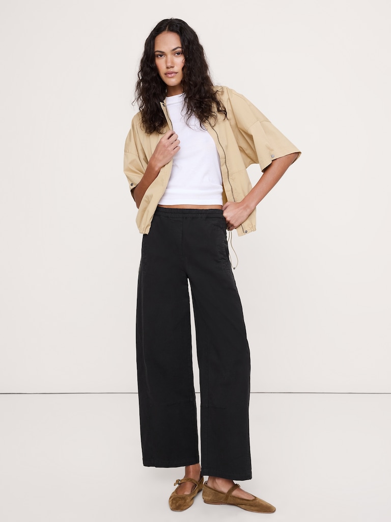 Mid-Rise Relaxed Painter Pull-On Pant