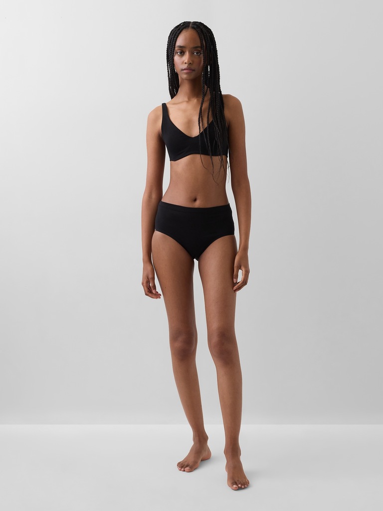 Organic Stretch Cotton High Rise Bikini
