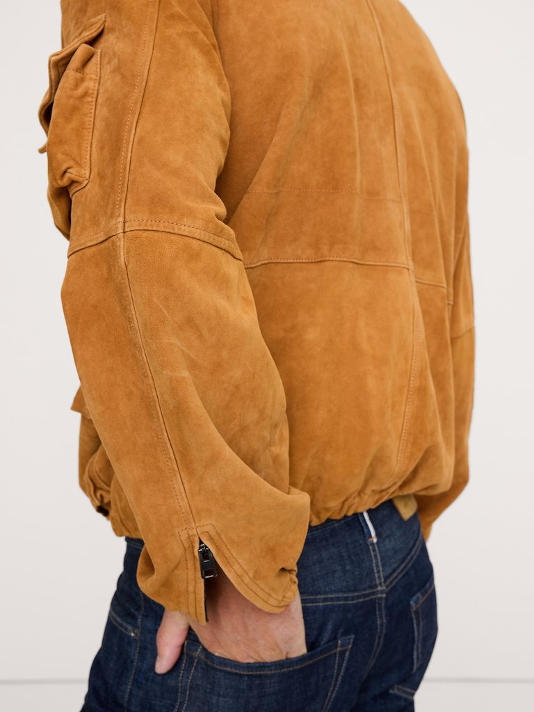 Suede Multi-Pocket Jacket