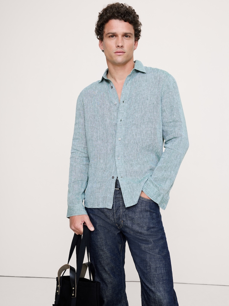 Standard-Fit Linen Shirt