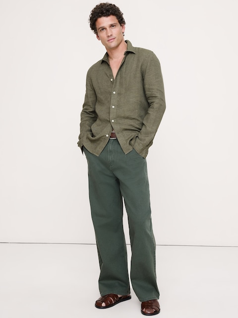 khakis and white dress shirt Lawrence Stretch Oxford Shirt White- Uniforms Canada  Ackermann's Apparel