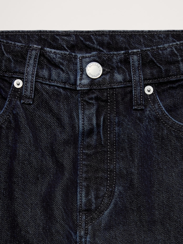 High-Rise Wide-Leg Lightweight Palazzo Jean