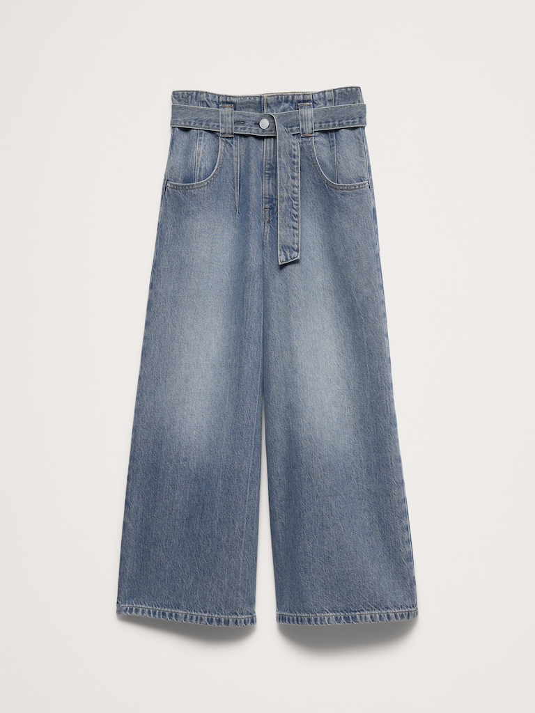 Ultra-High Rise Lightweight Culotte Jean