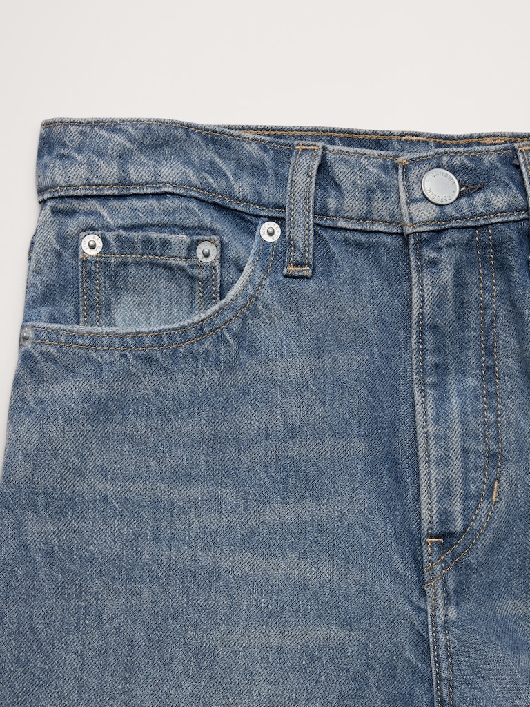 High-Rise Wide-Leg Lightweight Palazzo Jean