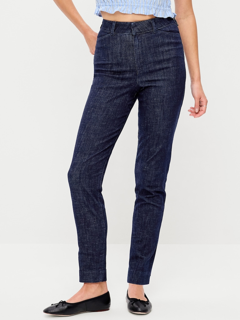 High-Waisted Pixie Straight Pants