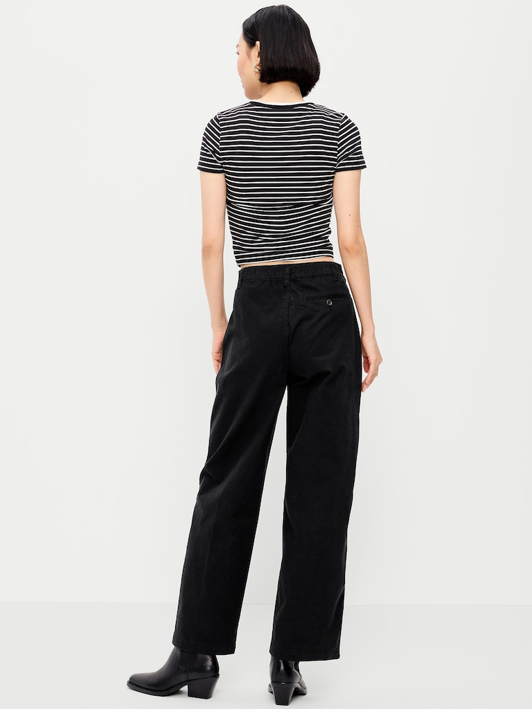 High-Waisted OGC Chino Full Length Straight Pants
