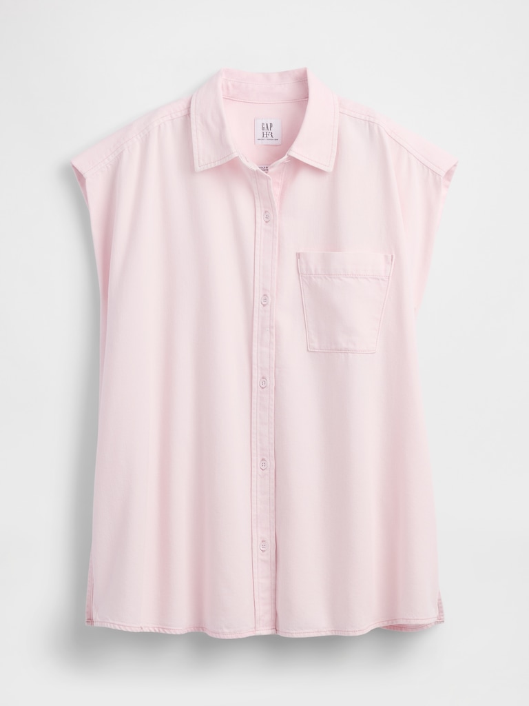 Gap × HFR UltraSoft Denim Wide-Shoulder Shirt by Nicole Benefield Portfolio