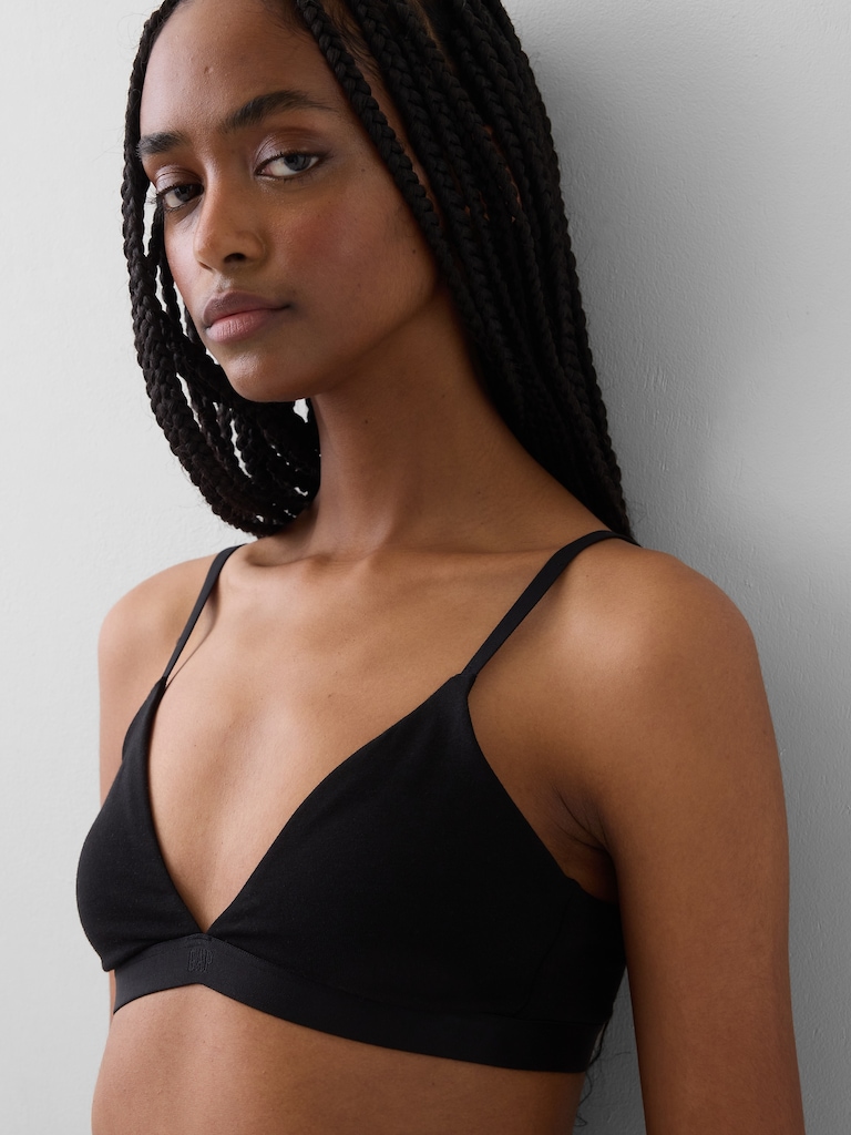 Organic Stretch Cotton Triangle Bra