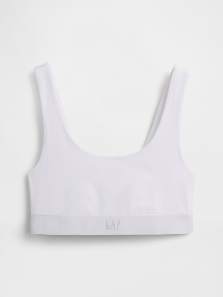 Organic Stretch Cotton Gap Logo Bralette