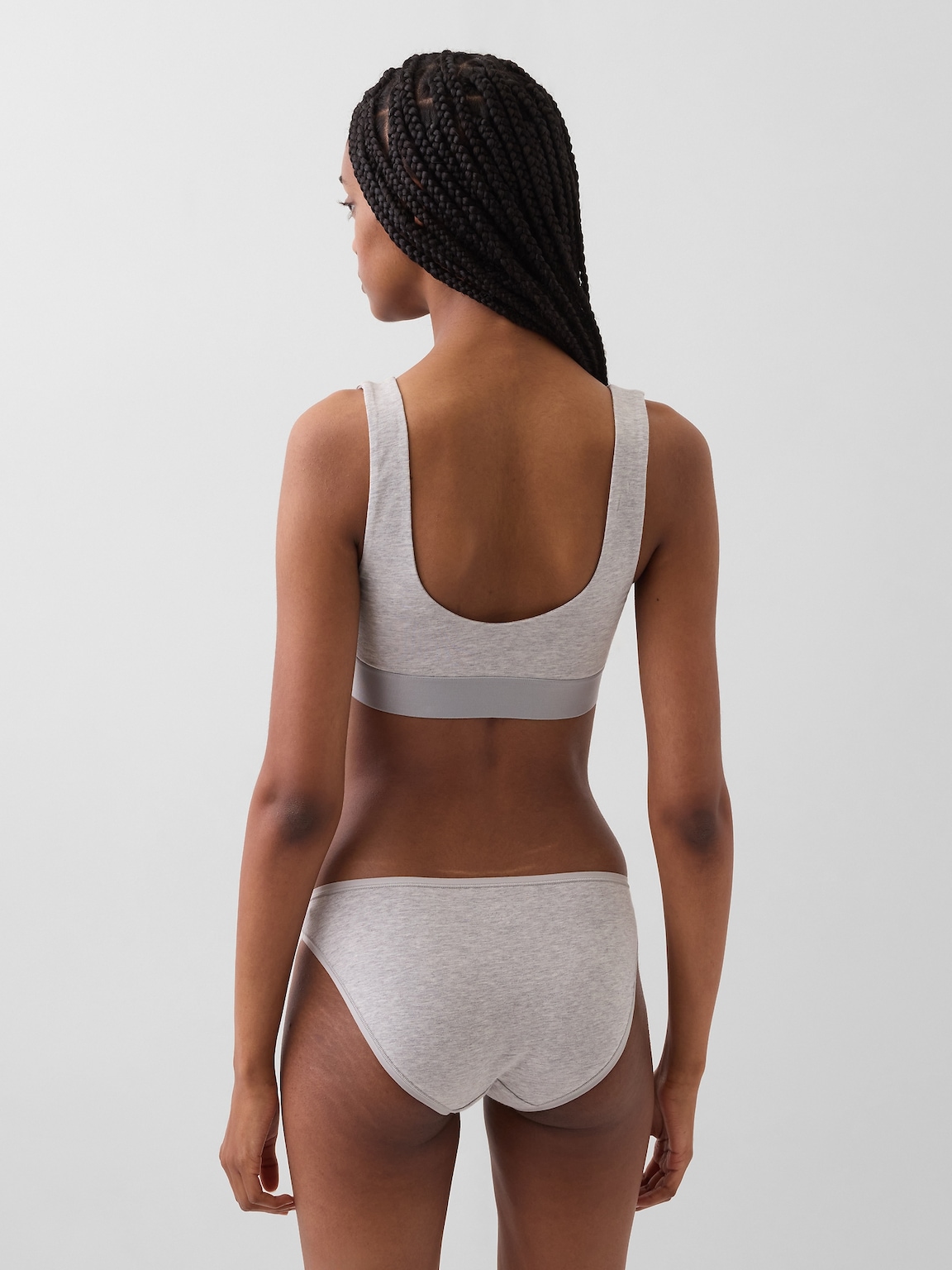Organic Stretch Cotton Gap Logo Bralette