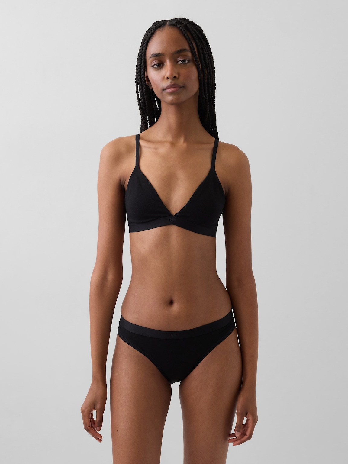 Organic Stretch Cotton Triangle Bra