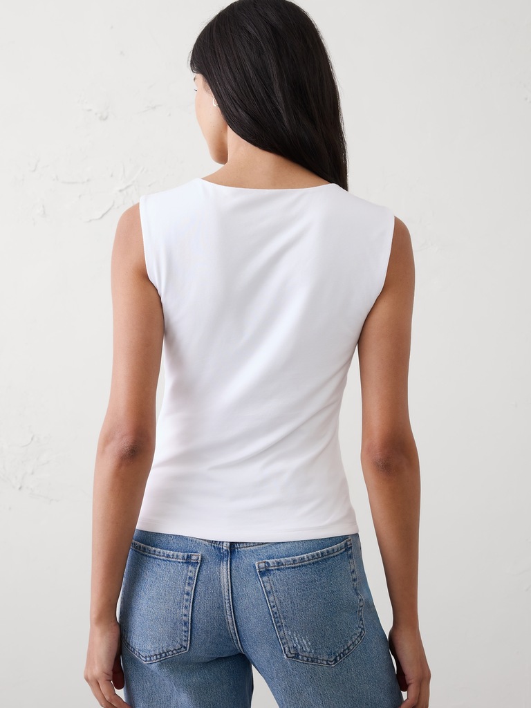 Soft Stretch Wrap Top