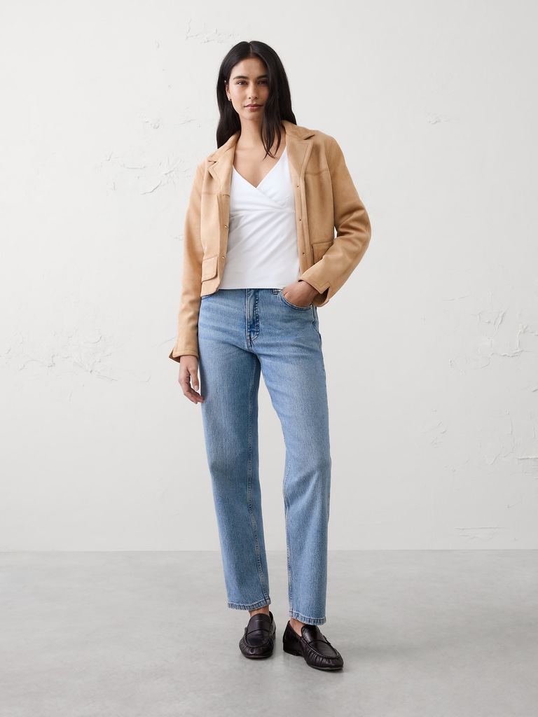 Soft Stretch Wrap Top